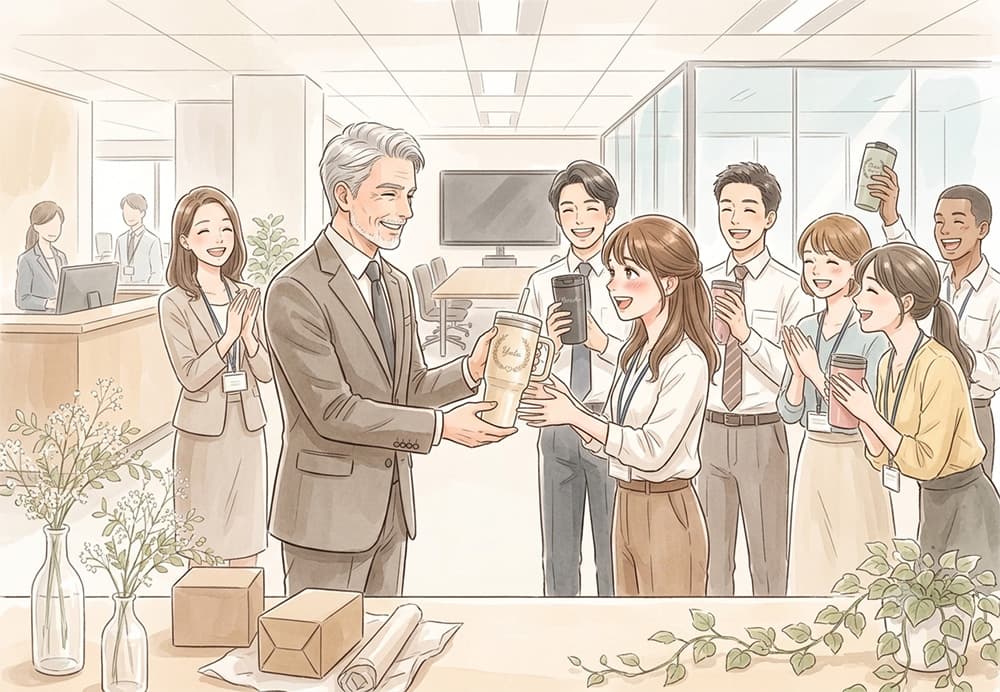 オフィス用名入れタンブラー大量注文の節約術